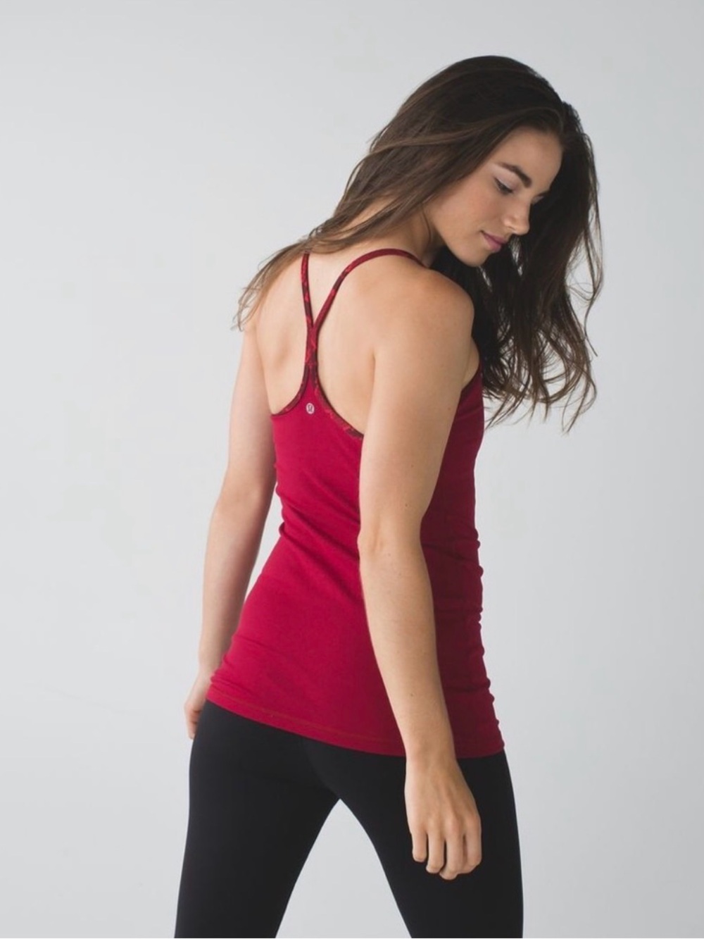 lululemon athletica Deep Red Strappy Racerback Tank